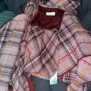 Anthropologie Pink Plaid Jacket